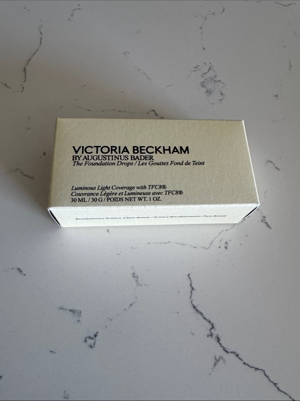 Victoria Beckham x augustinus Bader The Foundation Drops Fair light 3 new